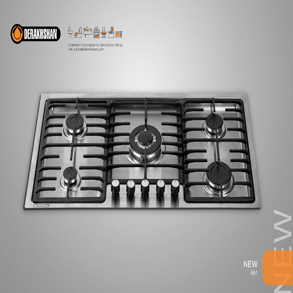 ‎گاز ‎تمام استیل-پلوپز وسط ‎G651 ‎استیل ‎51*86 ‎درخشان