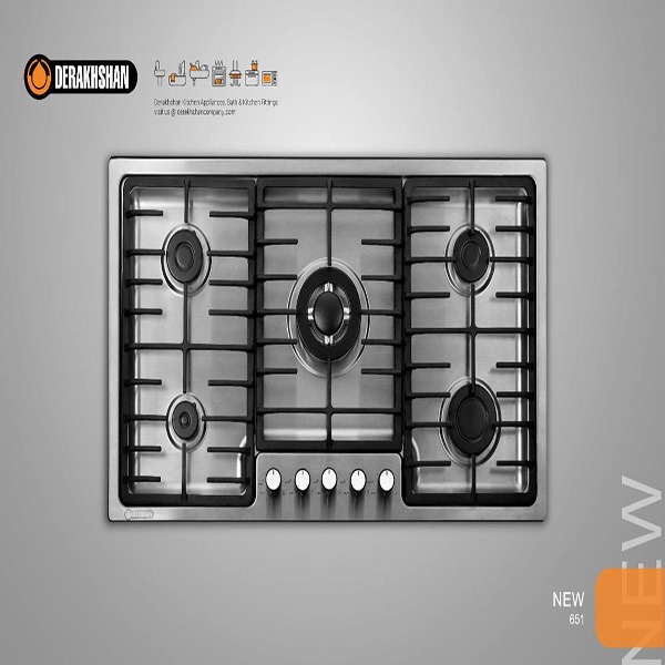 گاز تمام استیل-پلوپز وسط G651 استیل 51*86 درخشان