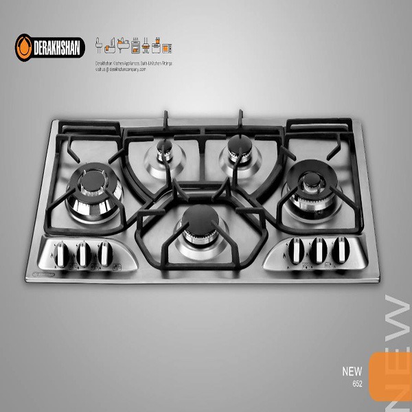 گاز تمام استیل-پلوپز وسط G652 51*89 درخشان