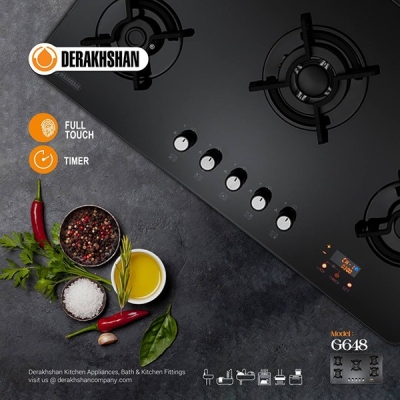 ‎گاز ‎شیشه ای مشکی حاشیه طلایی-پلوپزوسط ‎G648 ‎52*88 ‎درخشان
